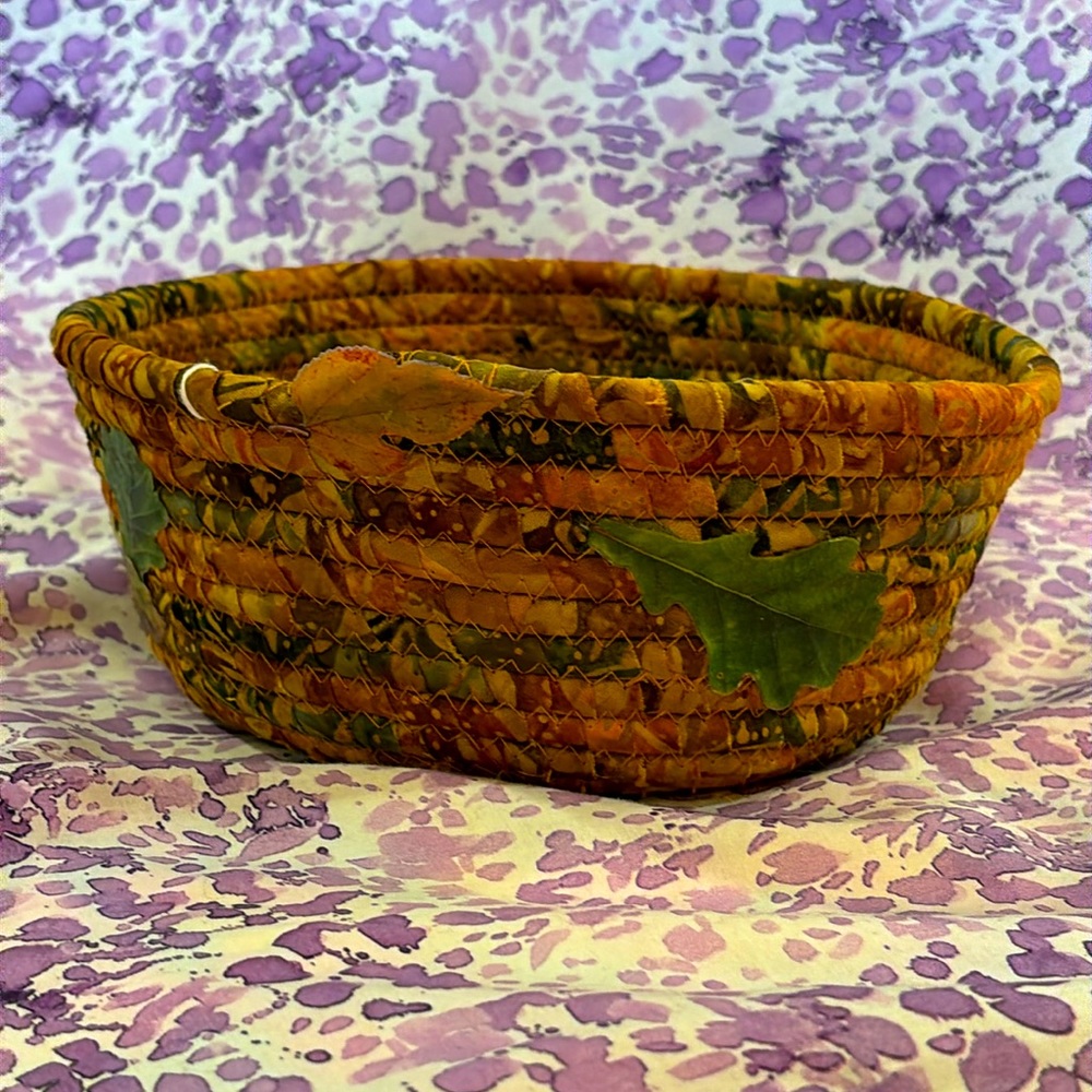 Handmade rope basket